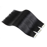 Straight Virgin Human Hair  Tape In Natural Black (20pcs/50grams)